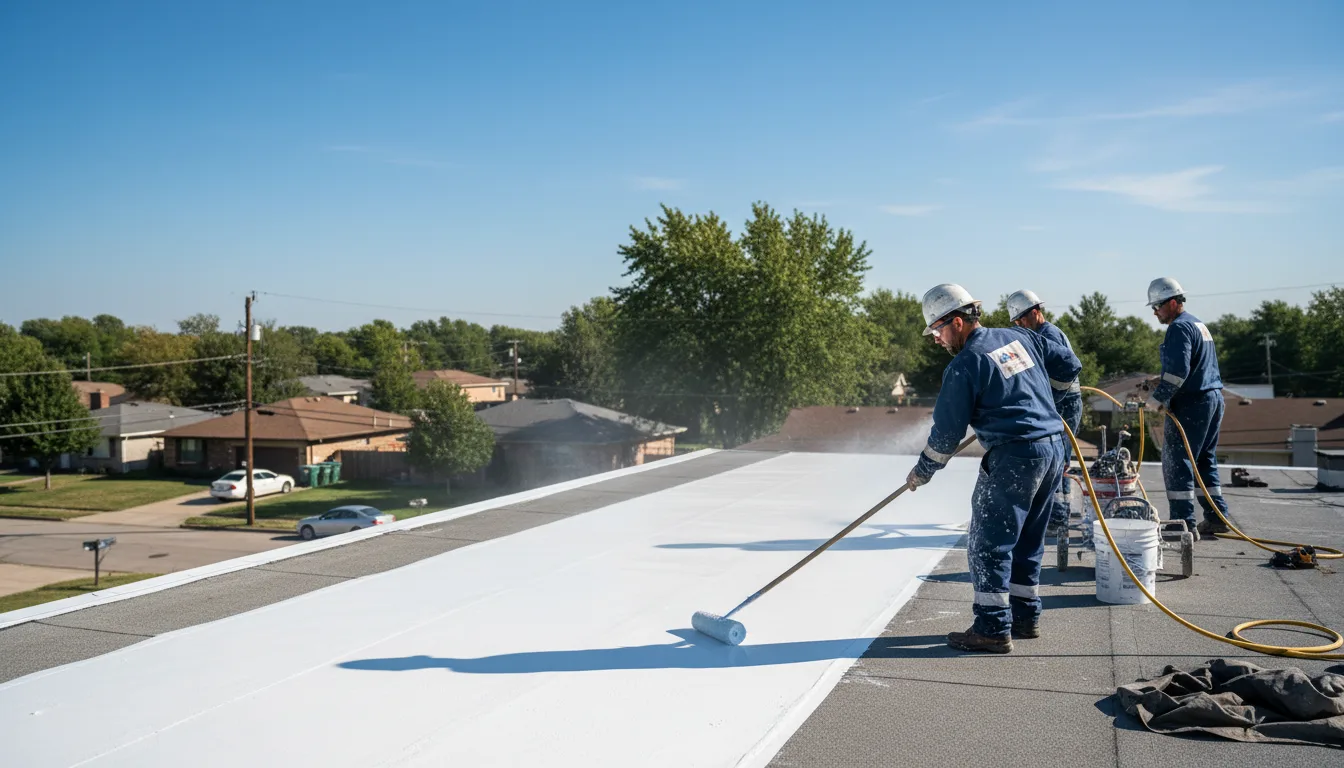 Commercial roof coating in Portersville, PA near me